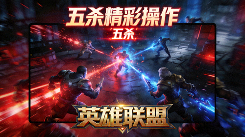 电竞比赛英雄联盟五杀精彩操作回放视频缩略图